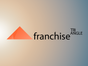 TRI ANGLE franchise — логотип отдела каталога. Предполагает базис и содержатель...