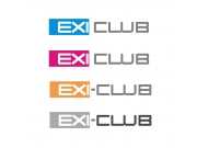 Четыре варианта - в разного цвета плашках аббревиатура EXI.
Шрифт - новый, ори...