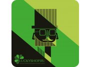 Логотип LuckyShop.ru - стилизованный клевер, который будет приносить еще больше...
