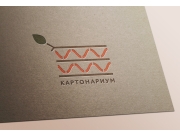 Логотип отображает уникальную структуру картона, а так же подчеркивает экологич...