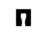 Очертания пивного бокала на фоне черного прямоугольника образует букву "П" - пе...