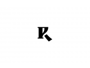 Русская буква "Р" дополняется элементом, превращяющим в латинскую "R"