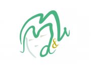 Логотип образ головы женщины ,буквы "Ма" , "Ми" символизируют прическу, кудри, ...