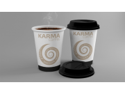 Идея логотипа - обыграть две темы: свежезаваренный кофе, закручивающийся в спир...