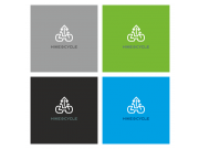 В обоих вариантах форма велосипеда образовывает букву H - Hike. Остальные элеме...