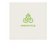 В обоих вариантах форма велосипеда образовывает букву H - Hike. Остальные элеме...