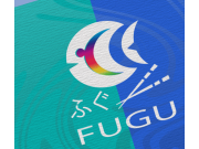 Простой абстрактный логотип в виде рыбки типа "Фугу", а также тарелки, рулетика...