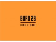 Данный логотип совмещает мужественность и прямолинейность (в названии "BURO 28"...