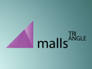 TRI ANGLE malls — логотип отдела каталога. Предполагает привлечение власти, пре...