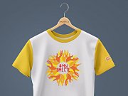 Символ солнца сделала на примере футболки, которую вы предложили. Идея была сде...