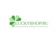 Логотип LuckyShop.ru - стилизованный клевер, который будет приносить еще больше...