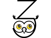 Предлагаю такое вот сочетание буквы "З" и английской "Z". Сова - как символ муд...