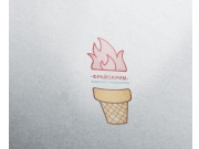 Основная идея это огонь и мороженое в одном стаканчике, это отражает название В...