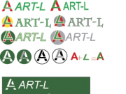 Знак составлен из A+L, образует сочетание первой буквы АРТ+ Л=ландшафт и выгляд...