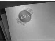 Изящный логотип LVA - может быть как на прозрачном, так и на непрозрачном фоне.