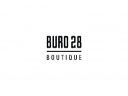 Данный логотип совмещает мужественность и прямолинейность (в названии "BURO 28"...