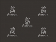 Проработала лого с наклонным шрифтом и добавила другие варианты изображения Ана...