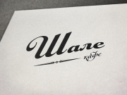 Вариант логотипа в виде типографики. Печать на бумаге, тиснение и два вида наче...