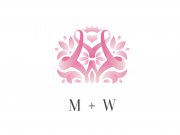 Нежный логотип, использующий ключевые буквы названия M и W. Кроме этого в орнам...