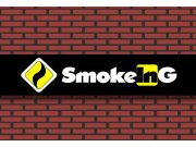 логотип - дым вписанный в форму дорожного знака.