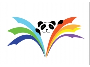 Панда выходит к нам из разноцветных бумажных зарослей
