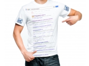 футболка предасавляет собой первую страницу поисковика Google, который сейчас о...