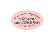 Название Croissant sandwich bar. рисунок показывает верхнюю и нижнюю часть круа...